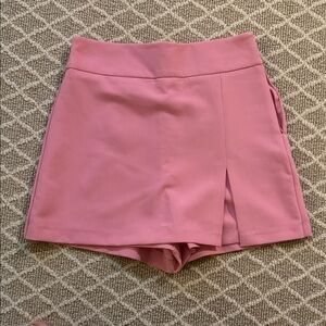 Zara Pink Skort with Front Slit